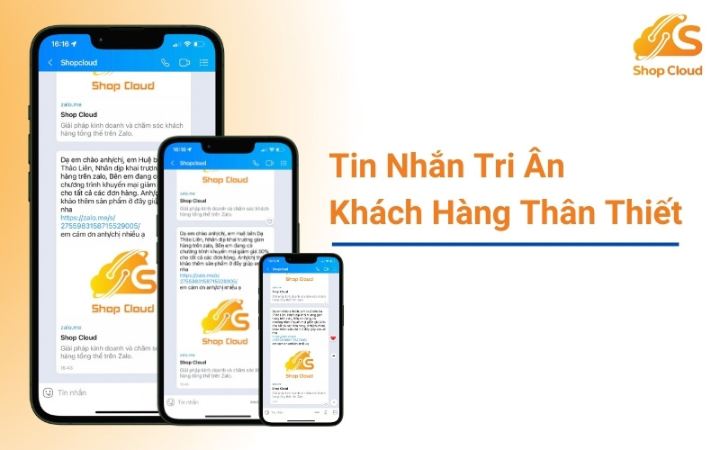 Tin nhắn tri ân khách hàng thân thiết