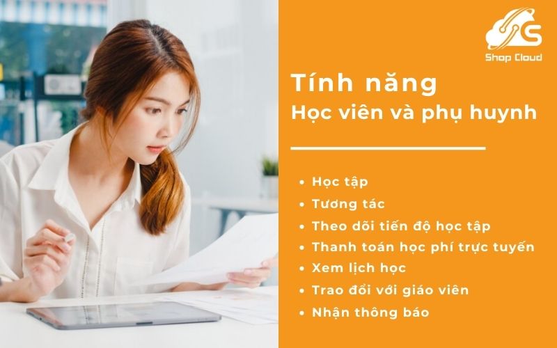 Các tính năng cần có khi thiết kế app đối với học viên và phụ huynh