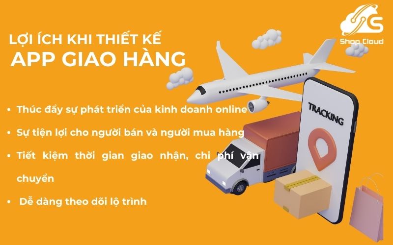 Lợi ích khi thiết kế app giao hàng