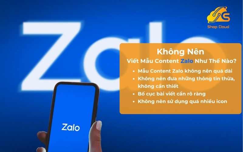 Lưu ý khi viết content Zalo