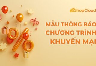 Mẫu thông báo chương trình khuyến mại đến khách hàng