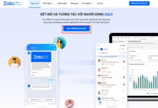 Bước 1 trong tạo Zalo Page: Tạo Zalo OA