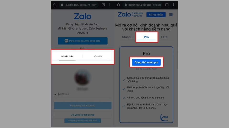 Cách nâng cấp Zalo Business trên Điện thoại 2
