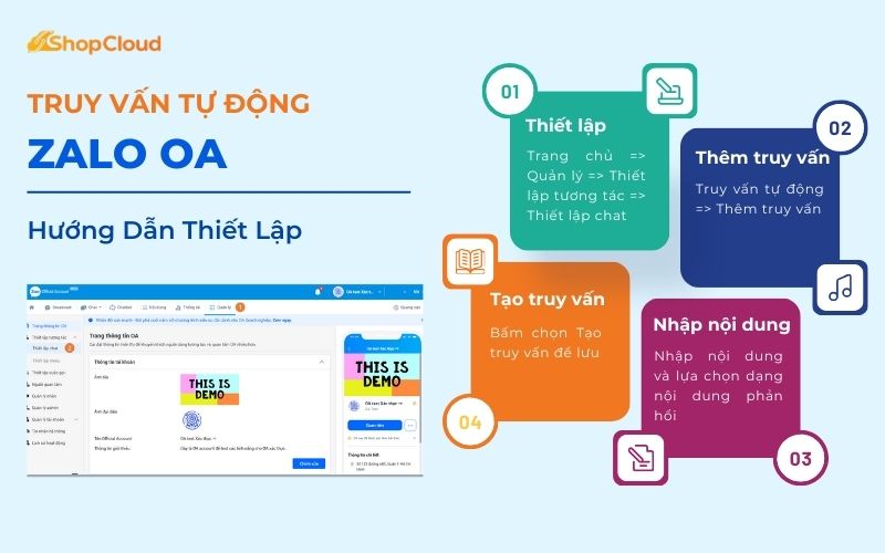 Hướng Dẫn Thiết Lập Truy Vấn Tự Động Trên Zalo OA