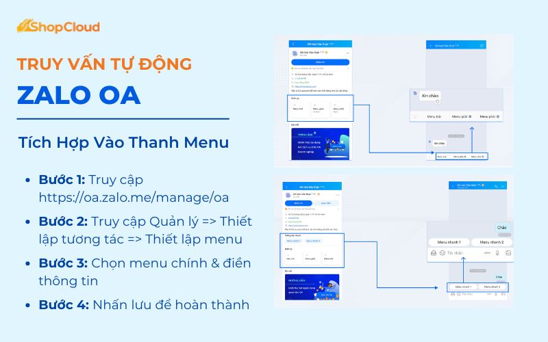 Cách Tích Hợp Yêu Cầu Truy Vấn Vào Thanh Menu 